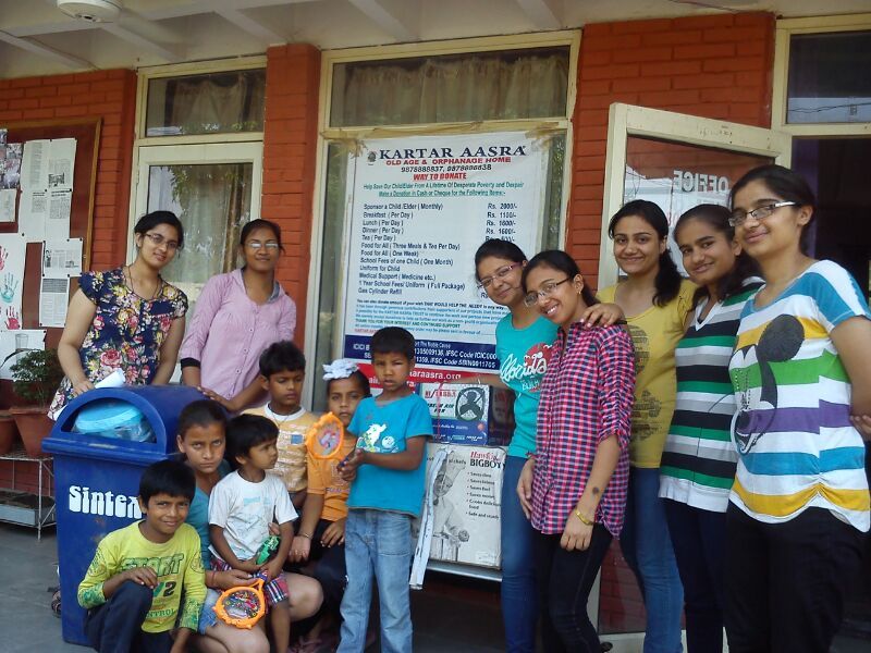 A family supported by the society